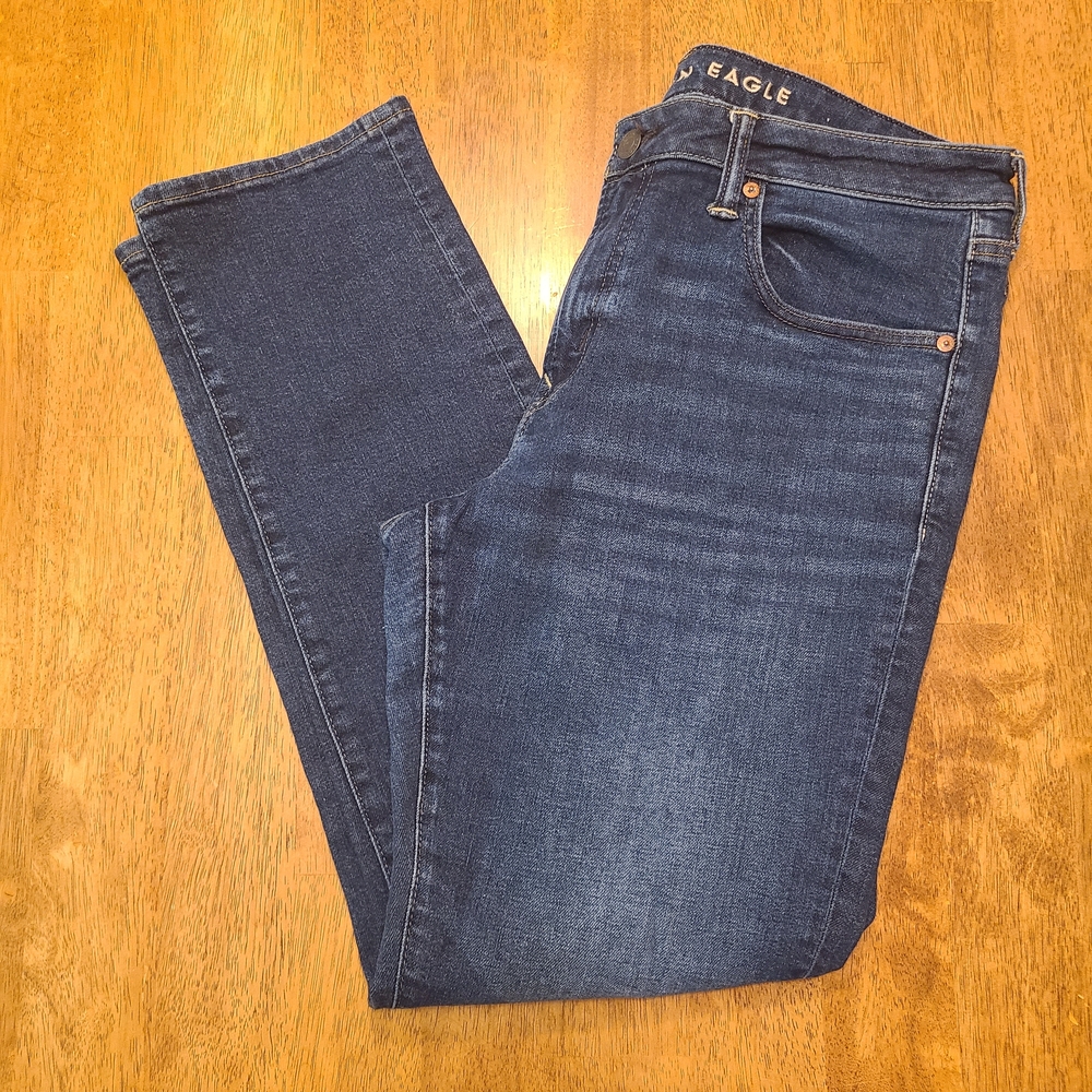 American Eagle Women’s Curvy Super Hi Rise Jegging Jeans Sz 0 Short Stretch